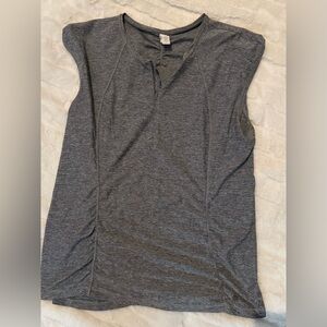 ATHLETA Contoured Heather Tank 1/4 zip size M